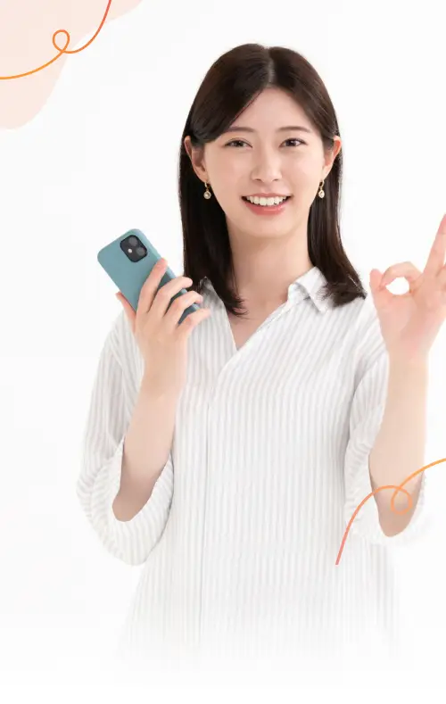 �E��ɃX�}�[�g�t�H���������A����̎w�Ŋۂ̃T�C�����o���Ί�̏���